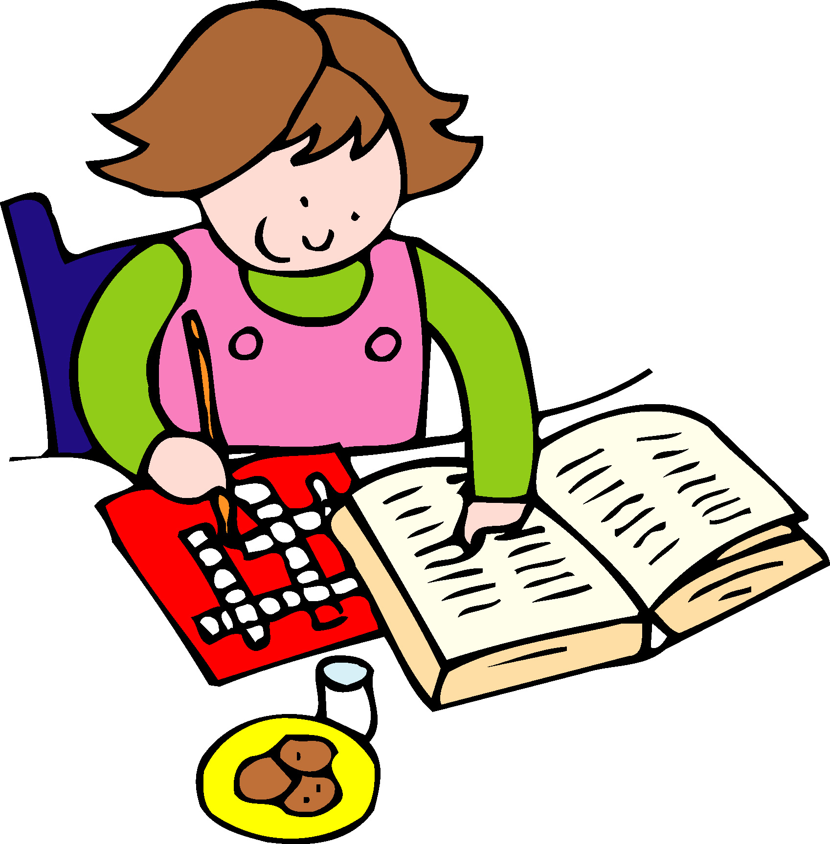 girl doing puzzles